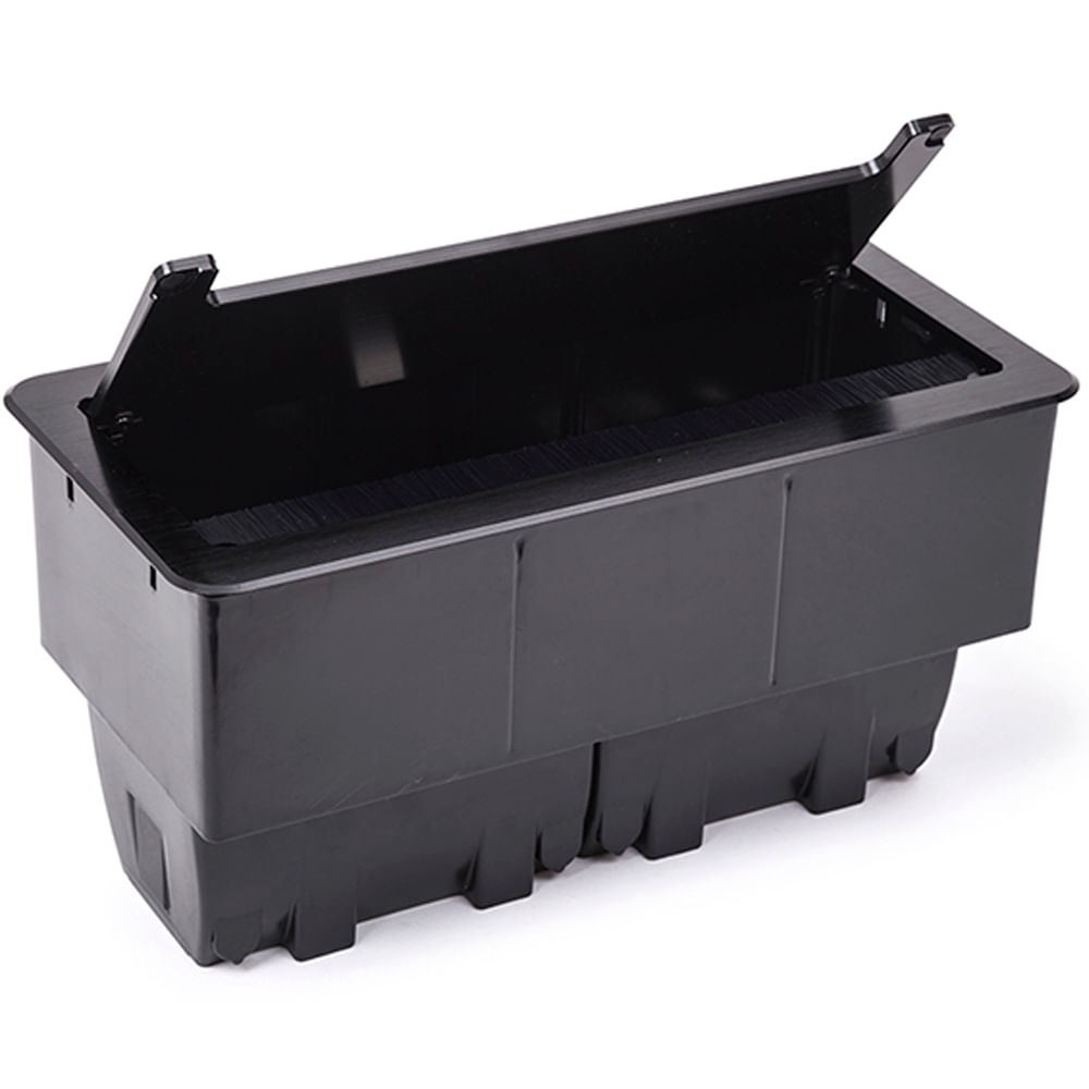 Caixa Office Job sem blocos com Tampa em Aluminio Anodizado Preto Qtmov 82694_0